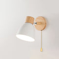 Wooden Cone Wall Light with Metal Shade – view 20 | BROKLEN