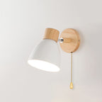 Wooden Cone Wall Light with Metal Shade – view 20 | BROKLEN