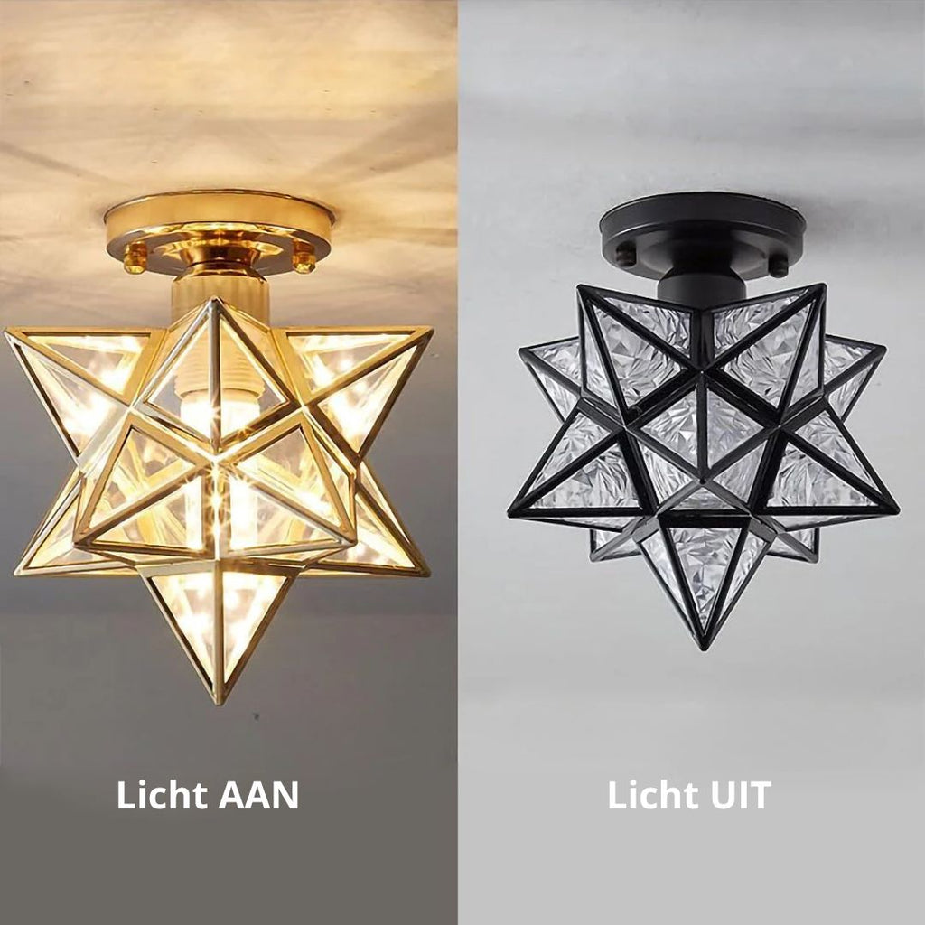 Geometric Star Ceiling Light – E27 – view 8 | BROKLEN