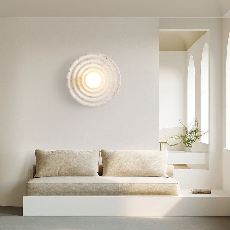 Wabi-Sabi Round Resin Wall Light – view 11 | BROKLEN