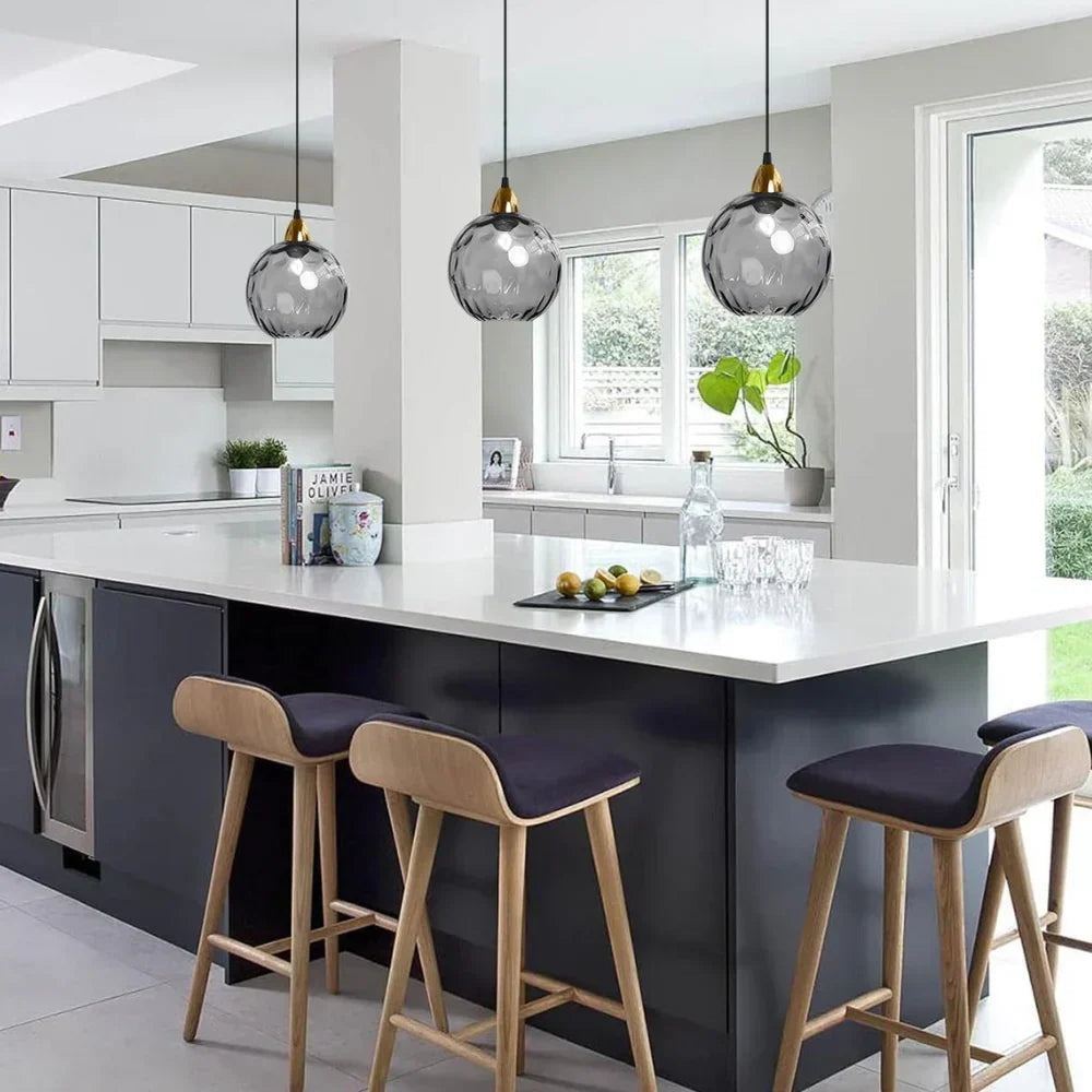 Modern Glass Globe LED Pendant Light – Nordic – view 5 | BROKLEN