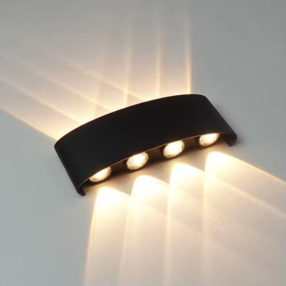 Geometric Up-Down LED Outdoor Wall Light – view 2 | BROKLEN