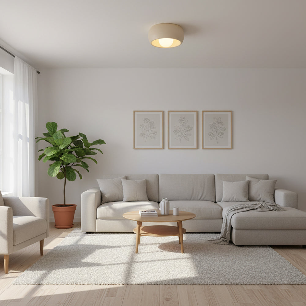 Round Wabi-Sabi LED Ceiling Light – view 8 | BROKLEN
