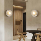 Wabi-Sabi Round Resin Wall Light – view 6 | BROKLEN