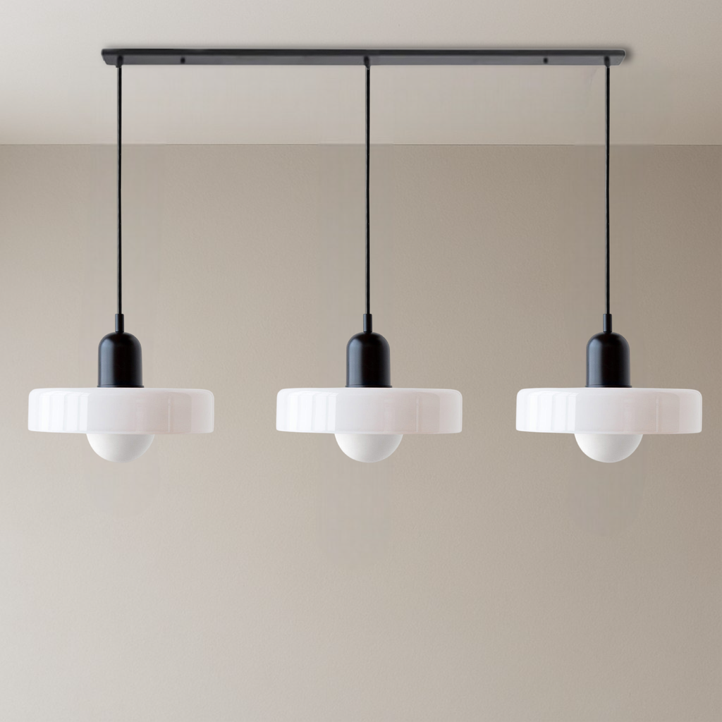 Bauhaus Triple Glass Pendant Light – view 19 | BROKLEN