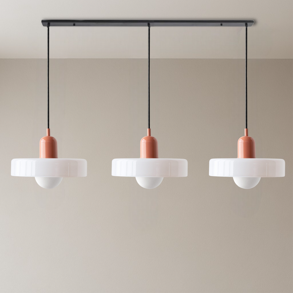 Bauhaus Triple Glass Pendant Light – view 13 | BROKLEN