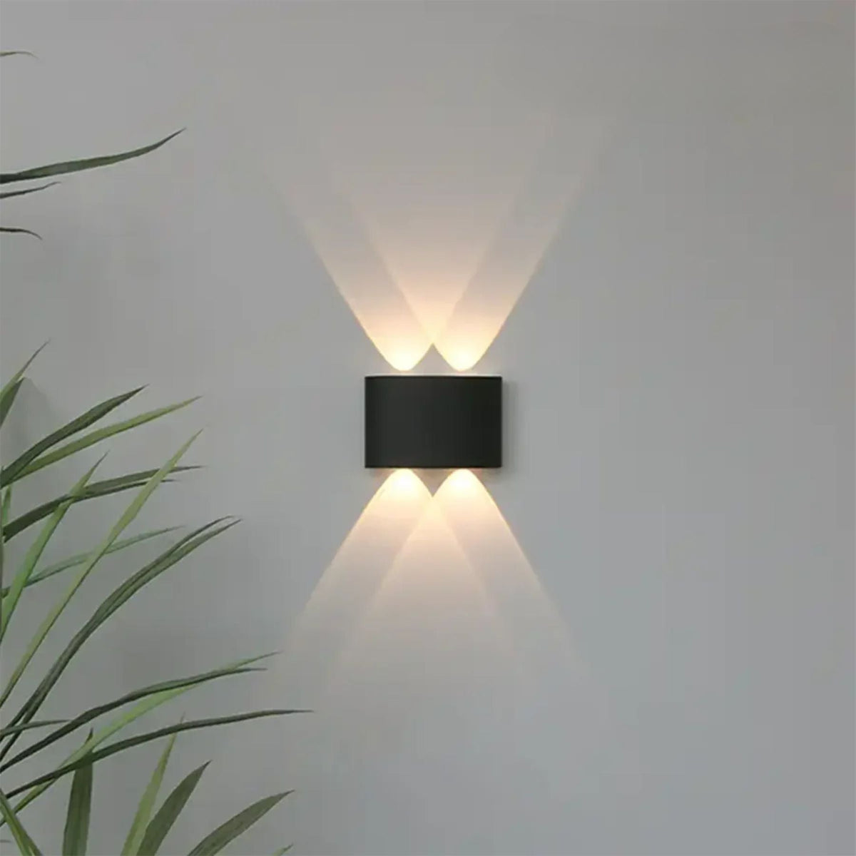 Geometric Up-Down LED Outdoor Wall Light – view 5 | BROKLEN