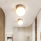 Japandi Travertine Stone-Effect Wall Light – view 3 | BROKLEN
