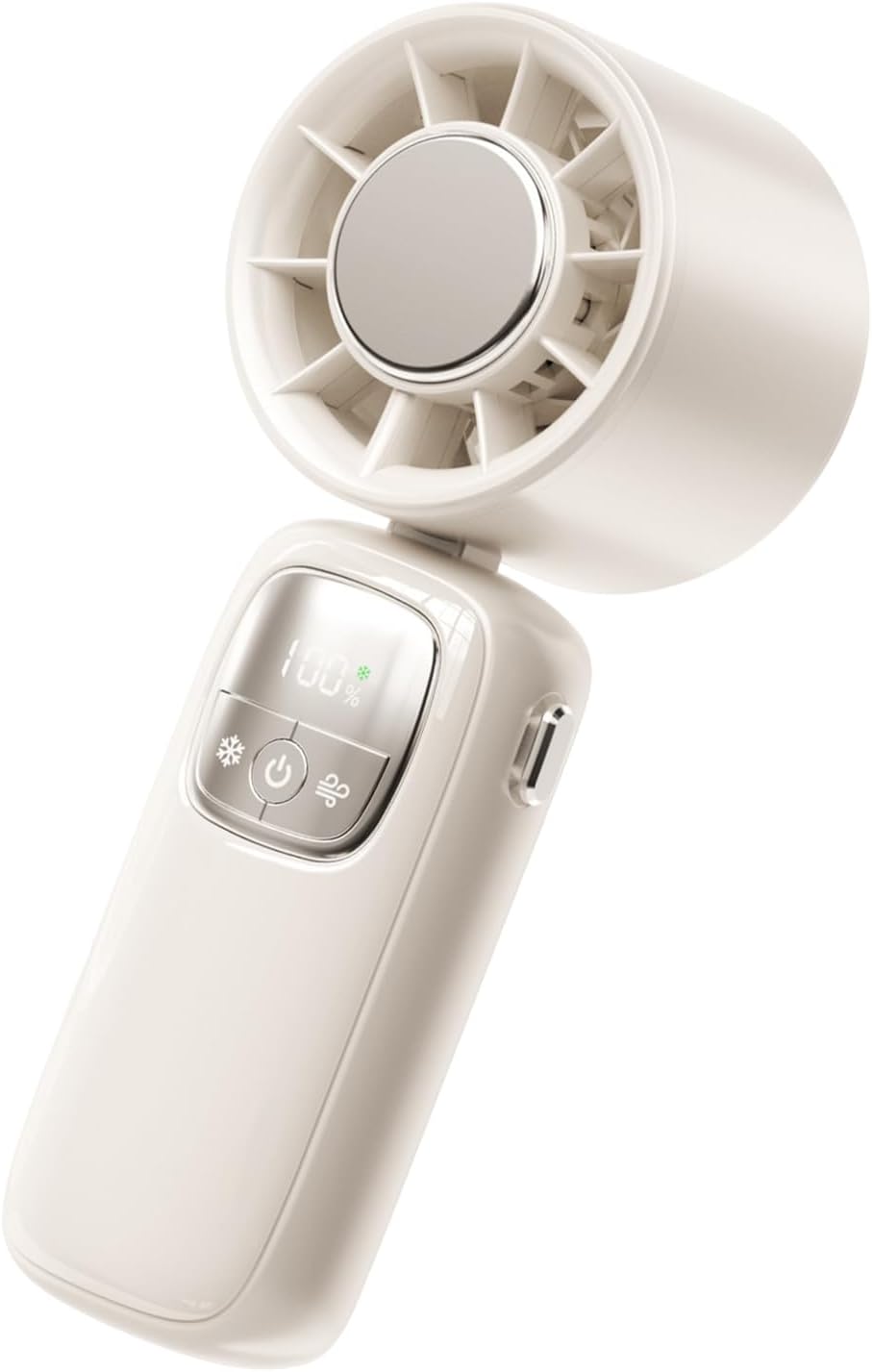Portable Foldable Handheld Fan with LED Display – 100 Speeds