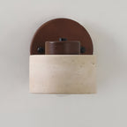 Minimalist Adjustable Travertine Wall Light – view 9 | BROKLEN