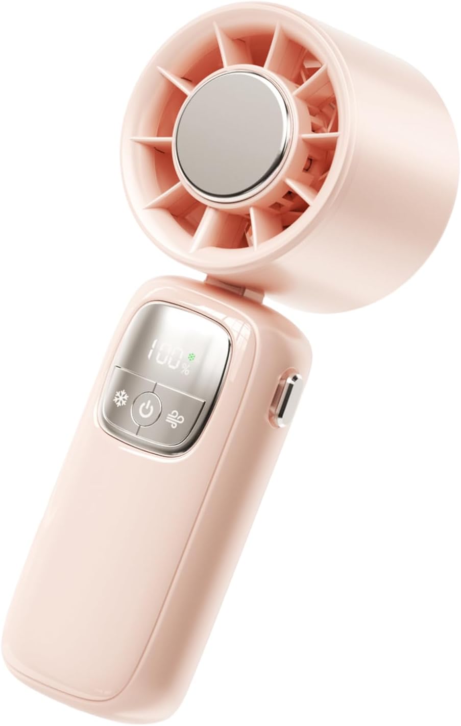 Portable Foldable Handheld Fan with LED Display – 100 Speeds