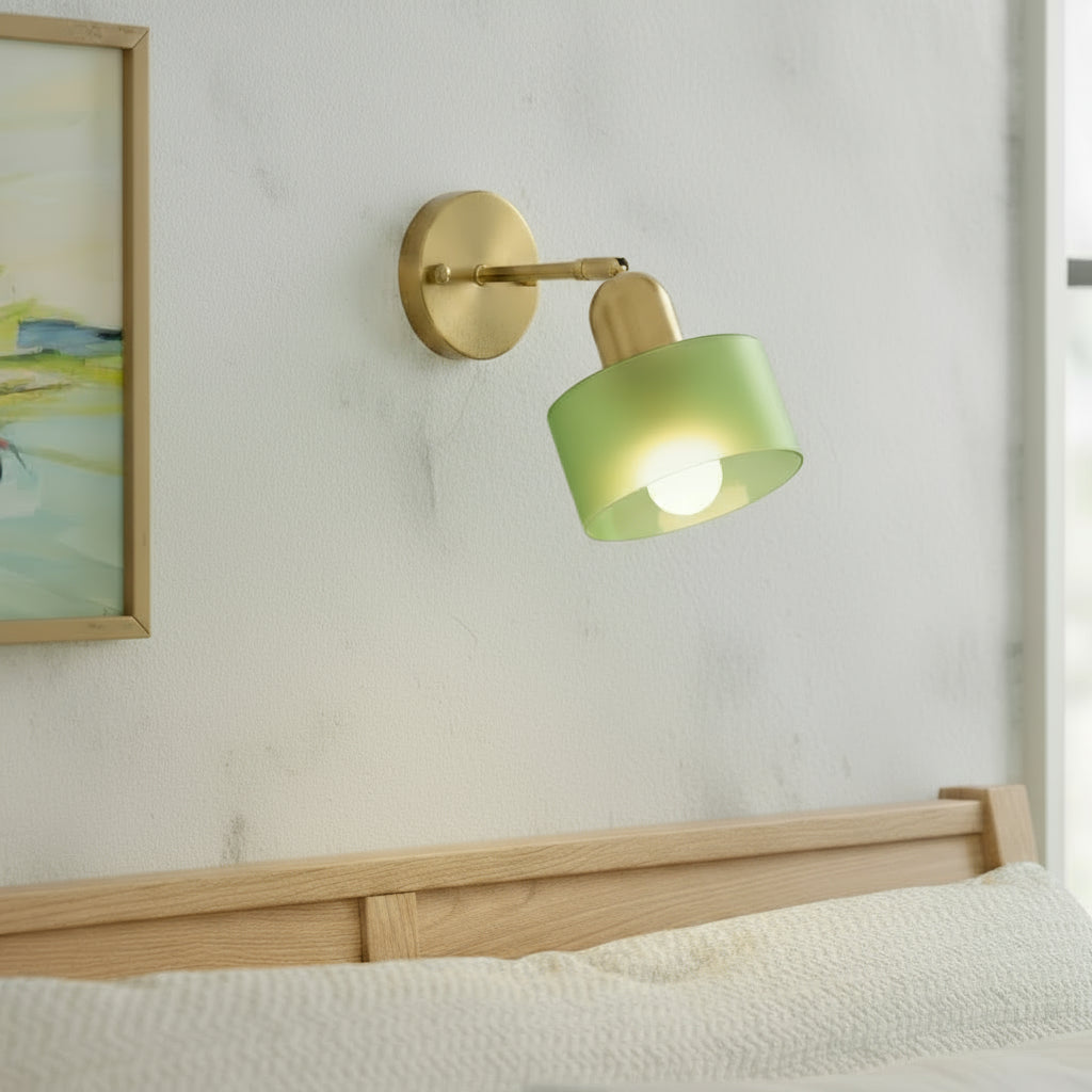 Bauhaus Colored Glass Wall Lamp – view 2 | BROKLEN