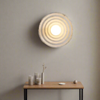Wabi-Sabi Round Resin Wall Light – view 9 | BROKLEN