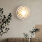 Wabi-Sabi Round Resin Wall Light – view 7 | BROKLEN