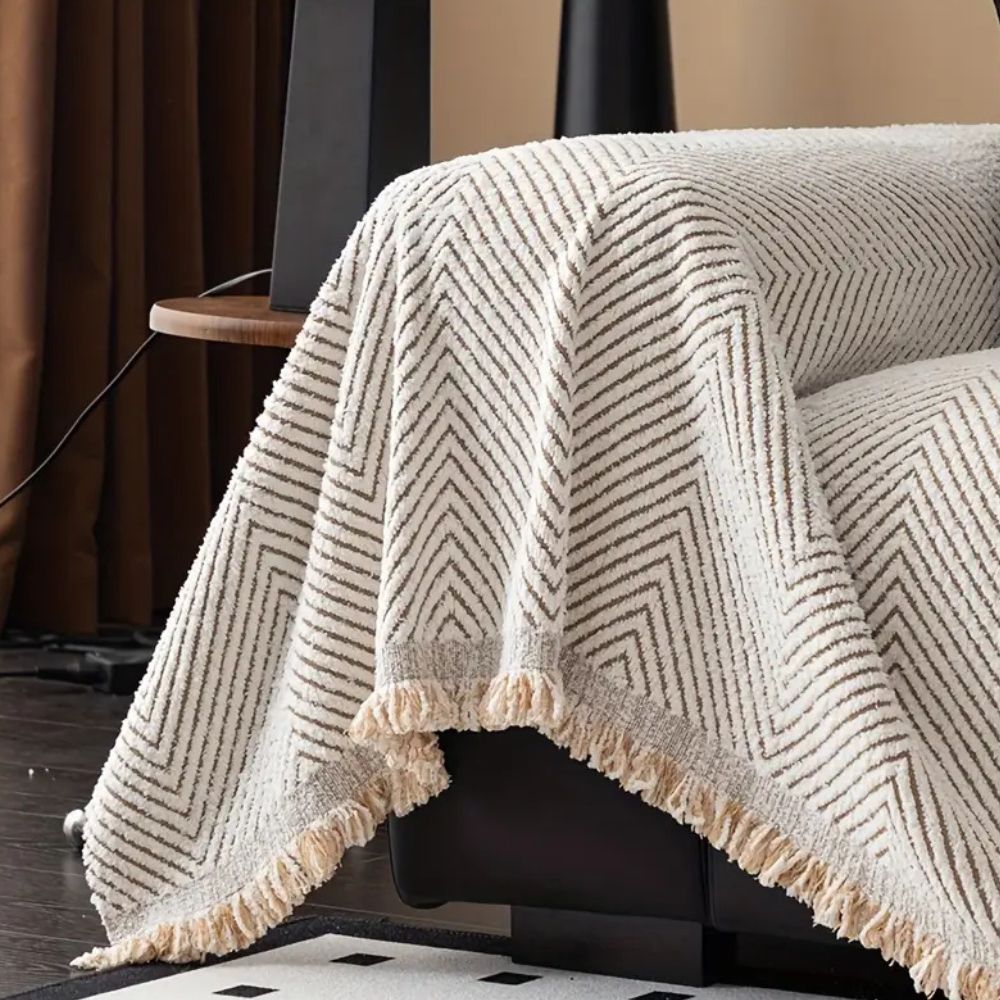Herringbone Sofa Slipcover – view 4 | BROKLEN