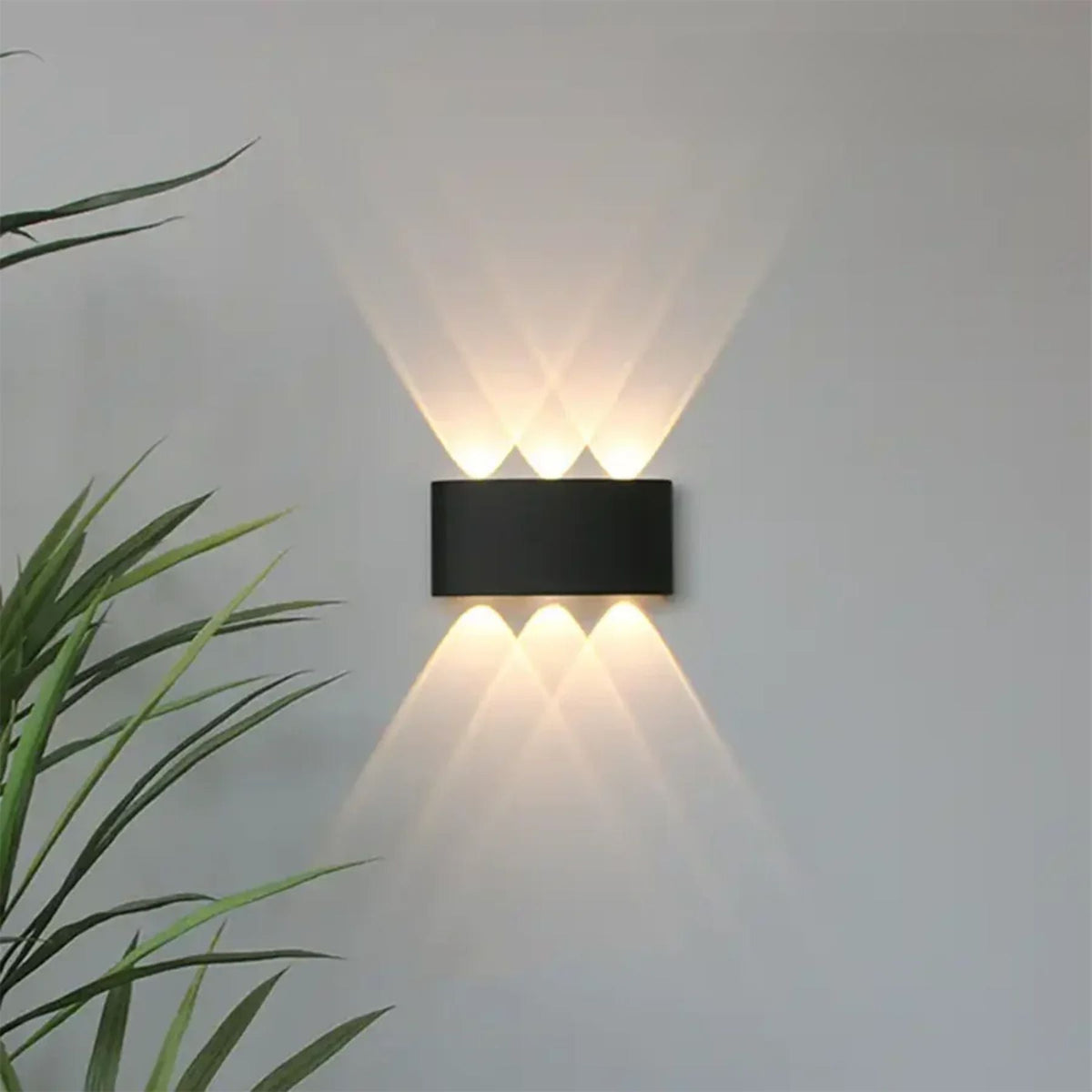 Geometric Up-Down LED Outdoor Wall Light – view 7 | BROKLEN