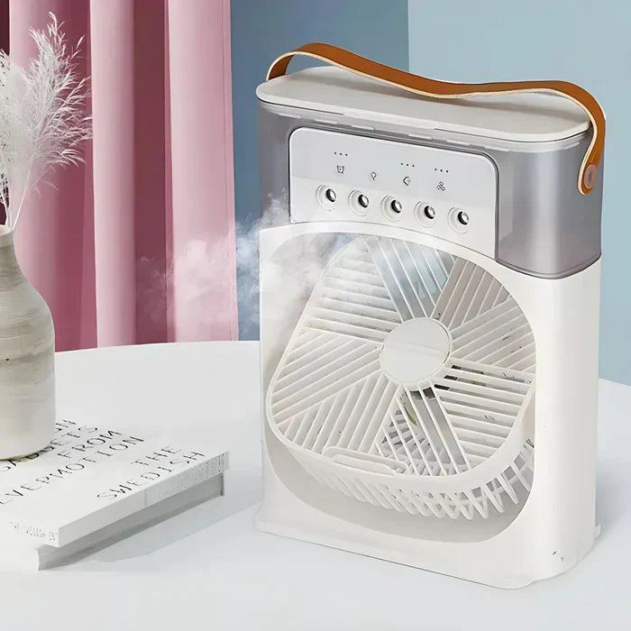 3-in-1 Fan with 7-Colour LED Light – BreezeMaster Pro