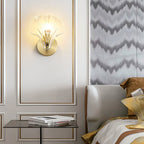 Brass & Glass Shell Wall Light – view 5 | BROKLEN