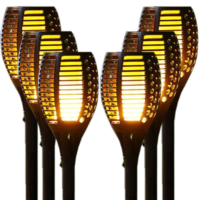Solar Flickering Flame Garden Light – view 2 | BROKLEN
