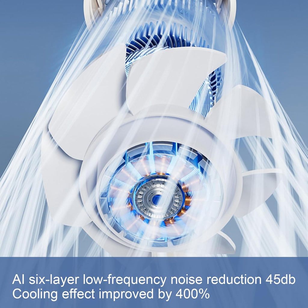 Portable Foldable Handheld Fan with LED Display – 100 Speeds