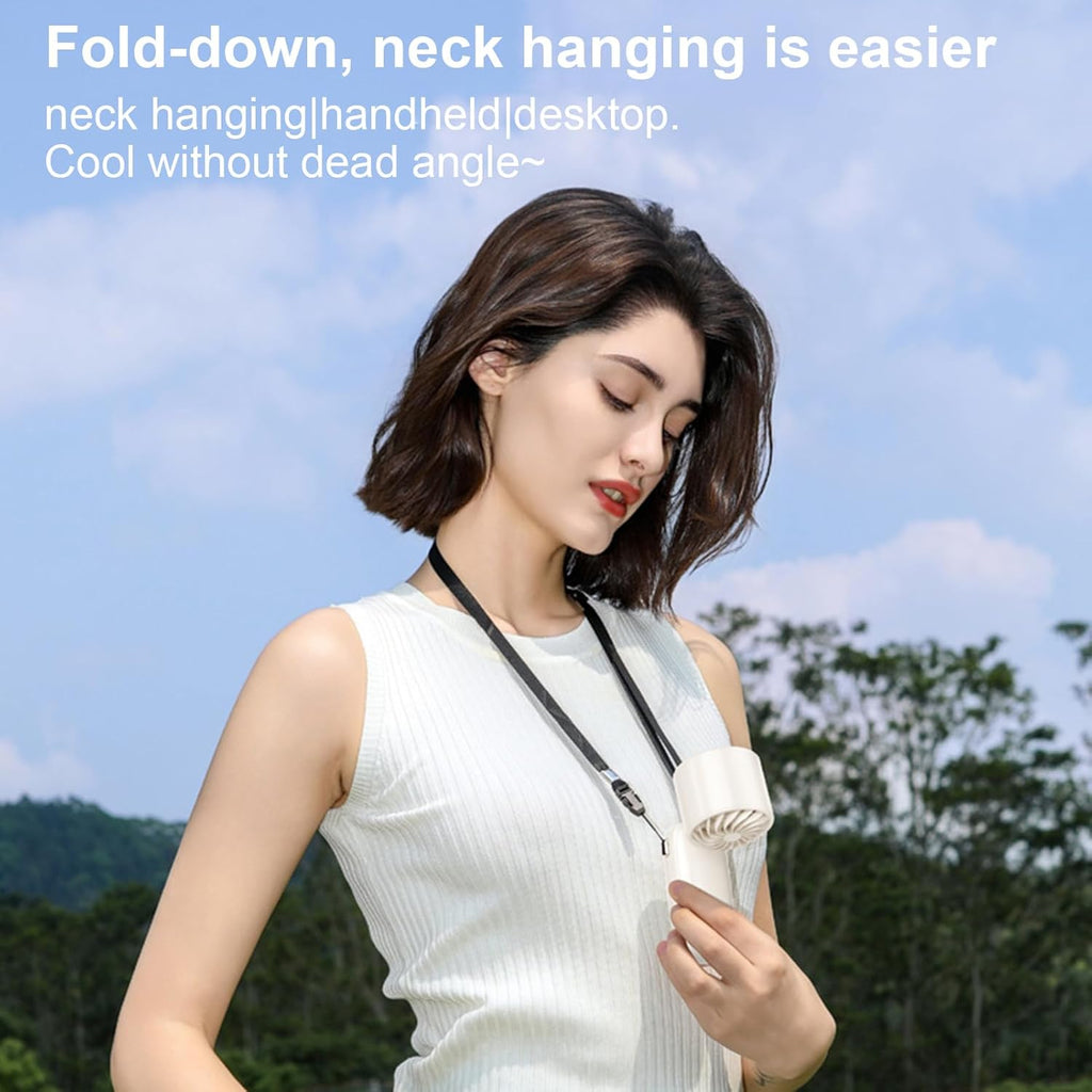 Portable Foldable Handheld Fan with LED Display – 100 Speeds