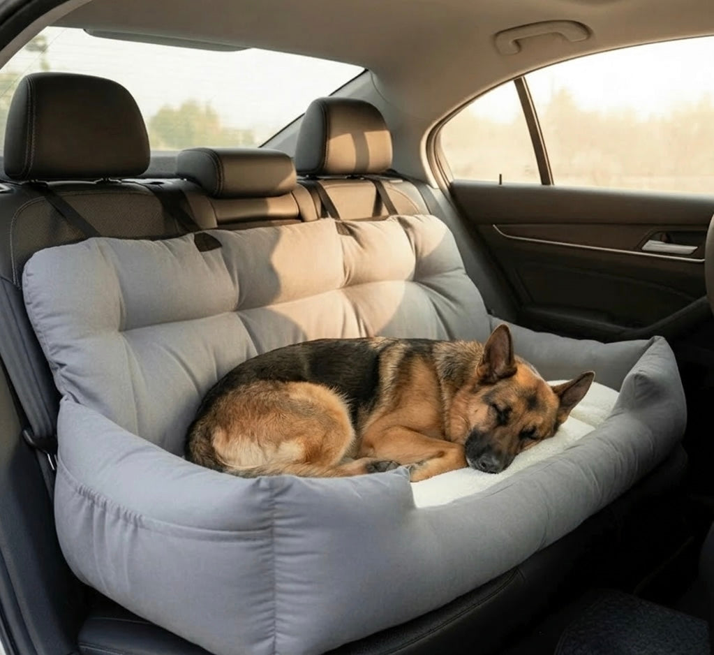 Adjustable Dog Car Seat – Soft Cotton Interior & Safety Straps | BROKLEN - view 12
