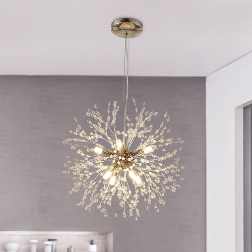 8 Light Crystal Sputnik Chandelier