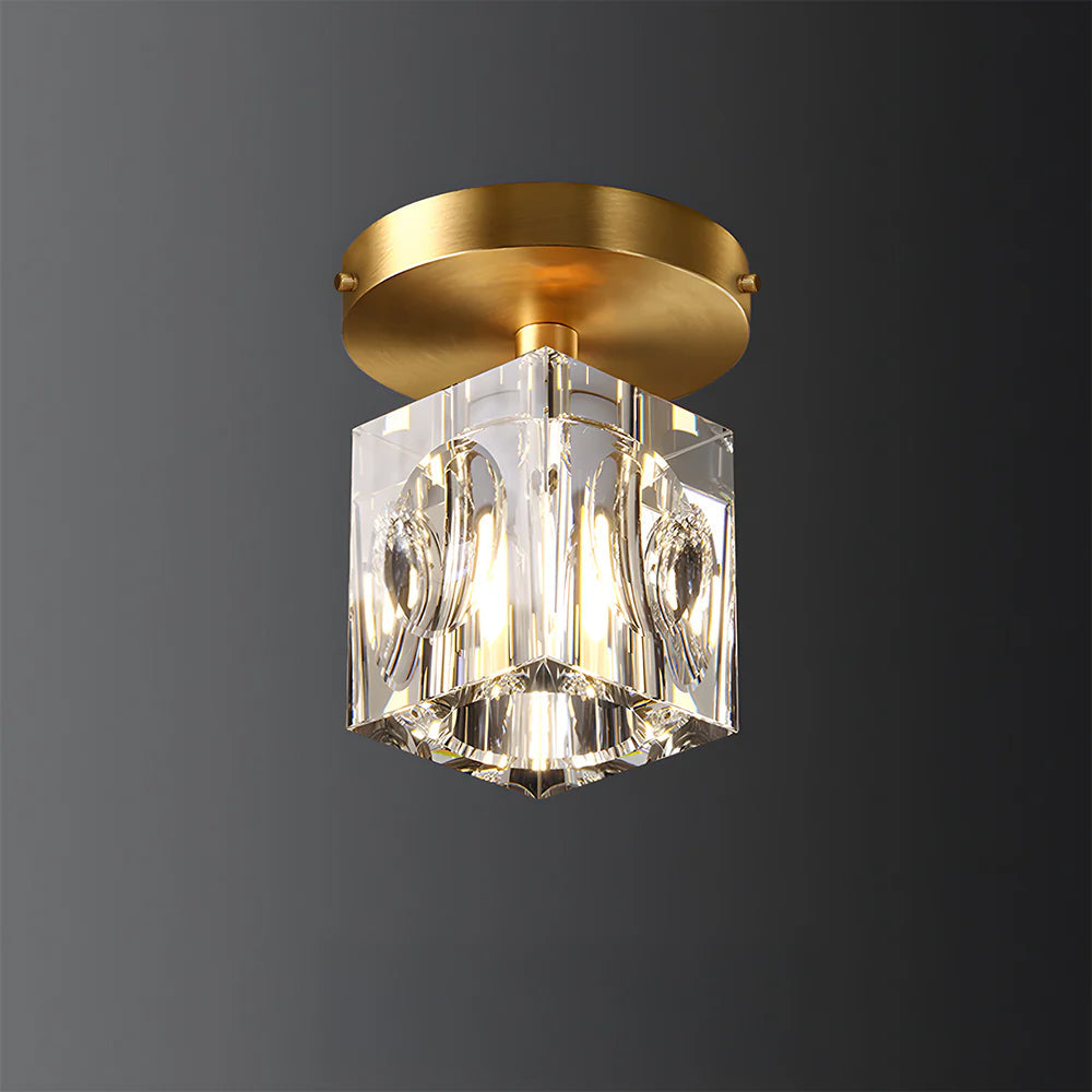 Mini Crystal Flush Mount Chandelier – view 7 | BROKLEN