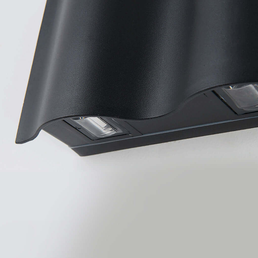 Modern Wave LED Outdoor Wall Light – view 5 | BROKLEN