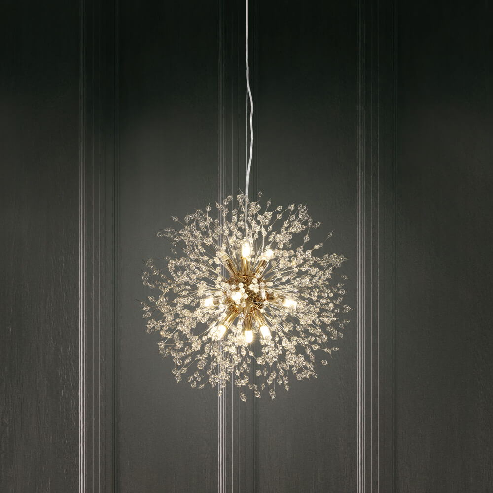 9 Light Crystal Sputnik Chandelier