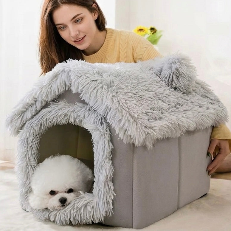 Pet Bed for Dogs & Cats – Soft Fleece Cover & Non-Slip Base | BROKLEN
