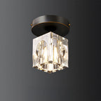 Mini Crystal Flush Mount Chandelier – view 8 | BROKLEN