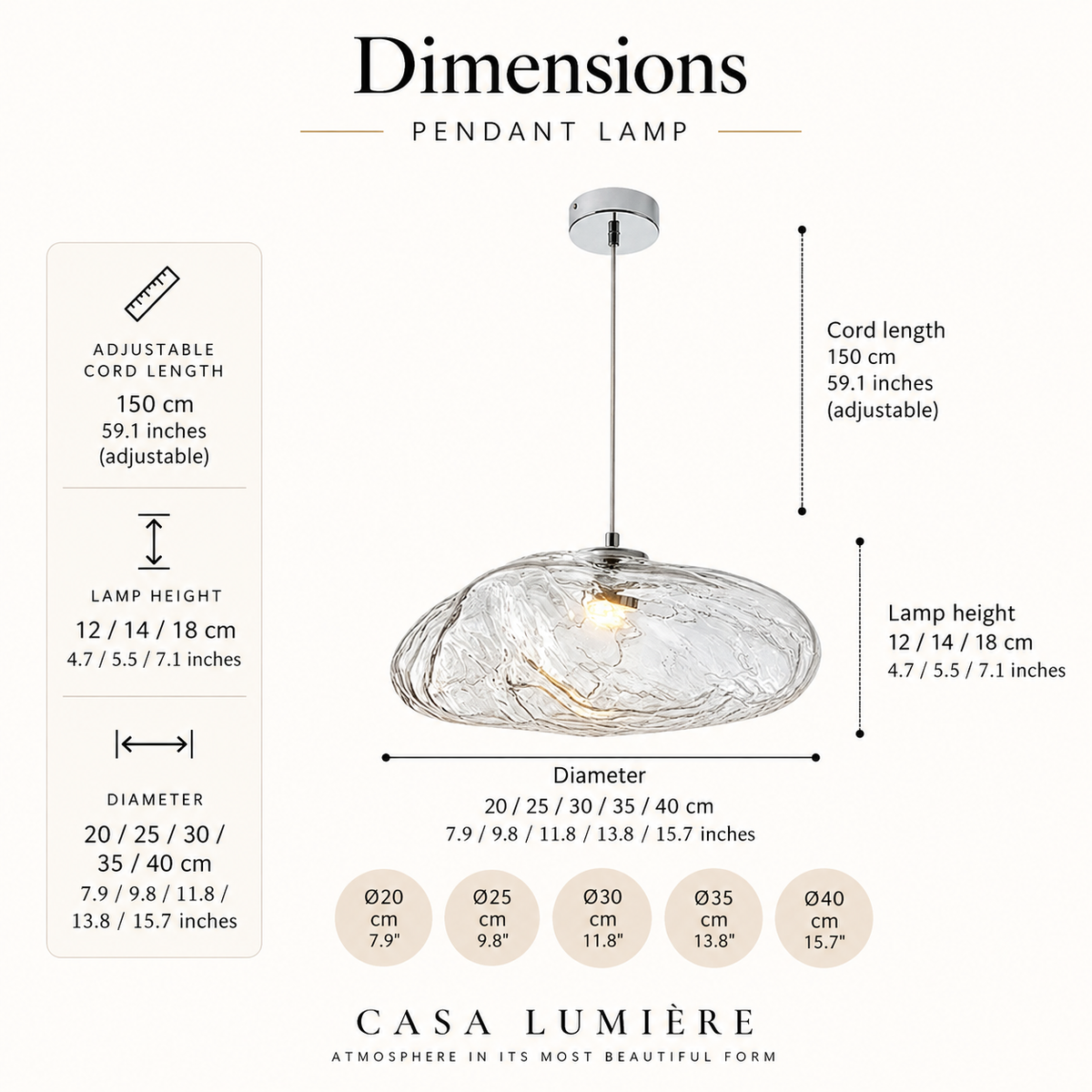 Glass Cloud Pendant Light – view 10 | BROKLEN