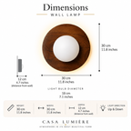Nordic Wood-Tone LED Wall Light – view 16 | BROKLEN