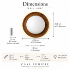 Nordic Wood-Tone LED Wall Light – view 15 | BROKLEN