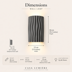Japandi Resin Wall Light – Organic Lines – view 13 | BROKLEN