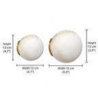 Round Alabaster LED Wall Light – Japandi – view 10 | BROKLEN