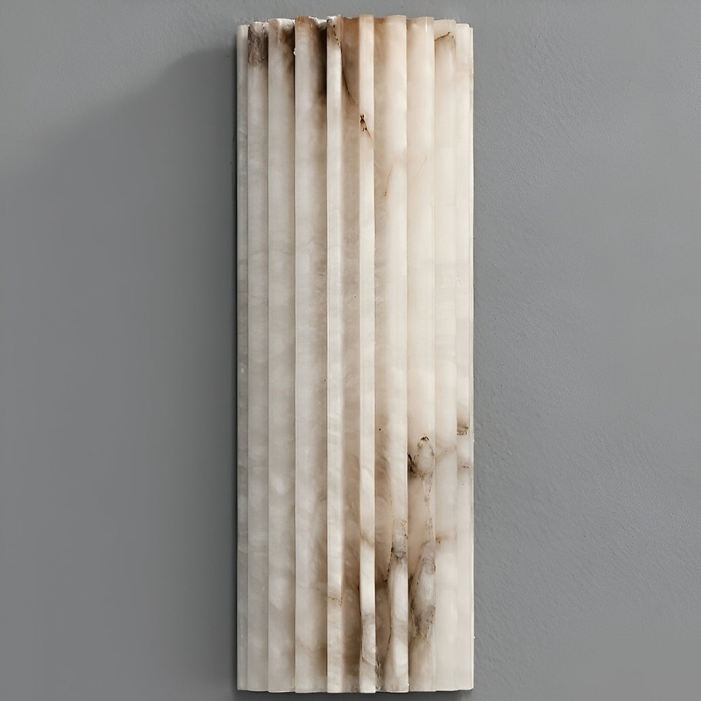 Ribbed Alabaster Wall Light – view 5 | BROKLEN