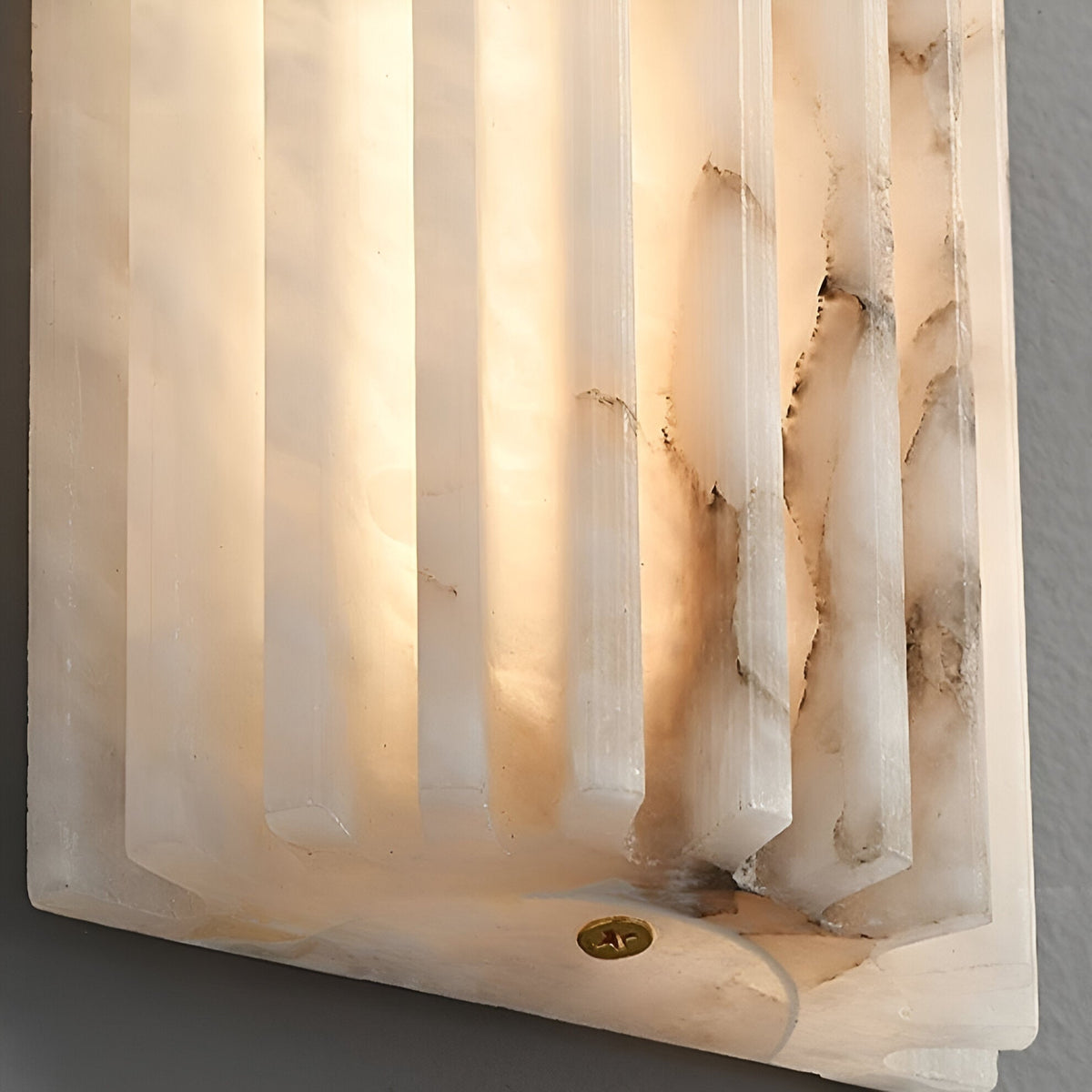 Ribbed Alabaster Wall Light – view 6 | BROKLEN