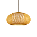 Japandi Woven Bamboo Pendant Light – view 11 | BROKLEN