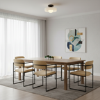 Bauhaus Flush Mount Ceiling Light with Layered Glass & Globe – view 12 | BROKLEN