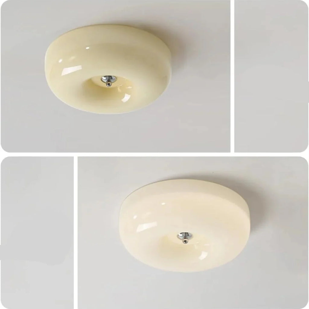 Bauhaus Milk Glass Flush Mount Ceiling Light – view 14 | BROKLEN