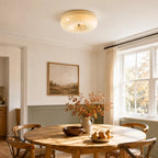 Bauhaus Milk Glass Flush Mount Ceiling Light – view 6 | BROKLEN