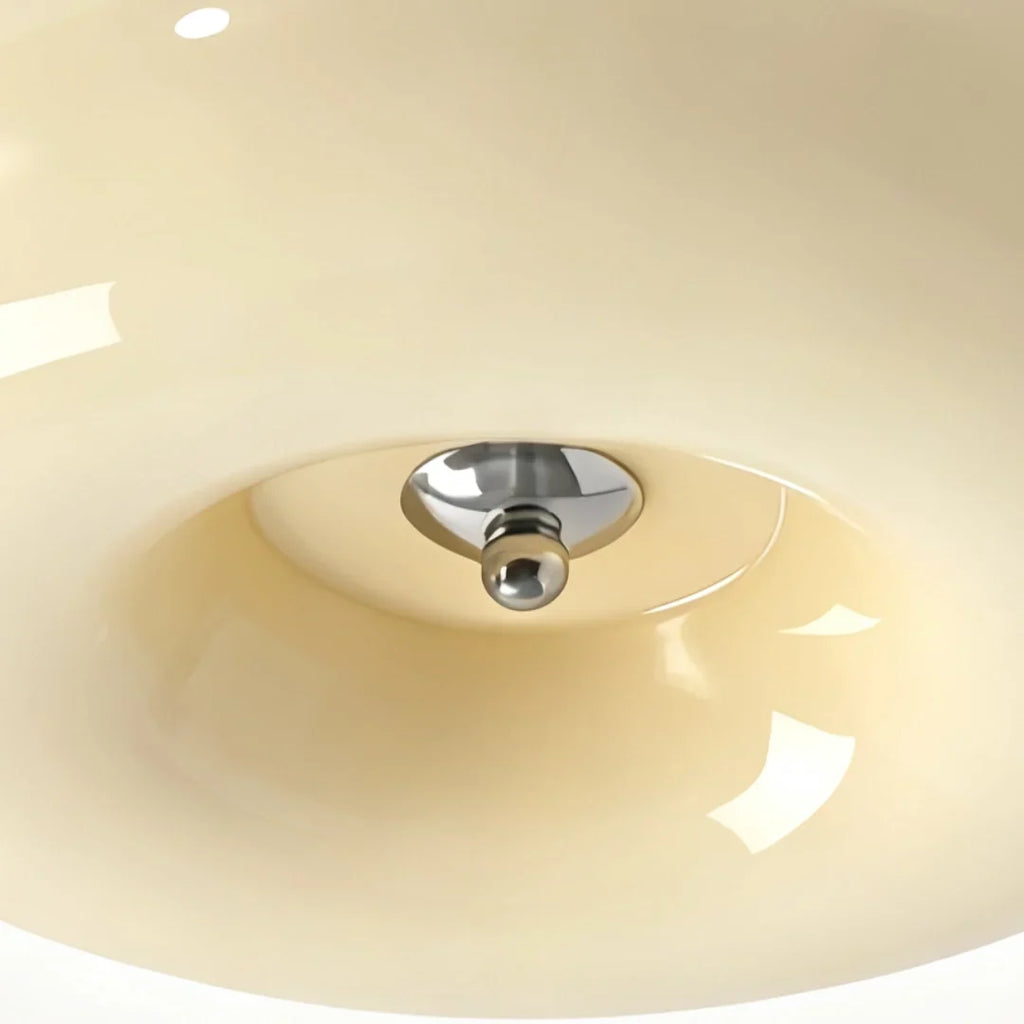 Bauhaus Milk Glass Flush Mount Ceiling Light – view 17 | BROKLEN
