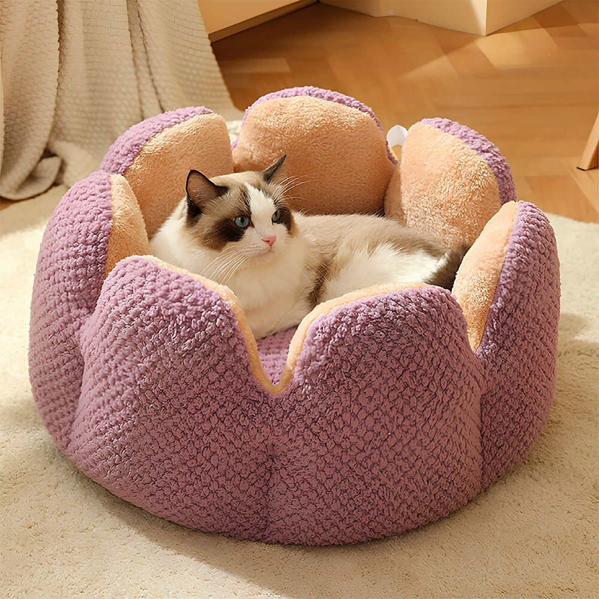 Cactus Pet Bed – Soft Plush with Cozy Enclosed Design for Cats & Small Dogs | BROKLEN - view 4