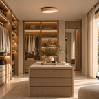 Travertine LED Ceiling Light – Japandi – view 6 | BROKLEN