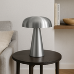 Brushed Metal Mushroom Table Lamp – view 7 | BROKLEN