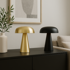 Brushed Metal Mushroom Table Lamp – view 4 | BROKLEN