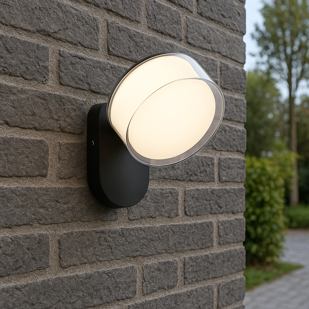 Modern Adjustable LED Outdoor Wall Spotlight – view 4 | BROKLEN