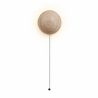 Round Travertine Wall Light – view 2 | BROKLEN